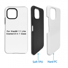 Xiaomi 11 lite 3D 2 in 1 Coated Sublimation Phone Cover