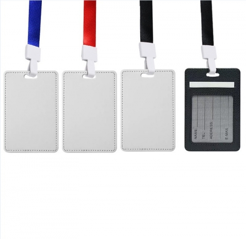 Leather Sublimation ID Tag Name Badge