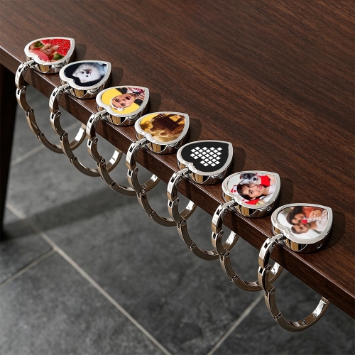 Round Heart Sublimation Bag Hangers