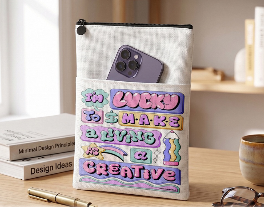 Linen Sublimation Book Bag