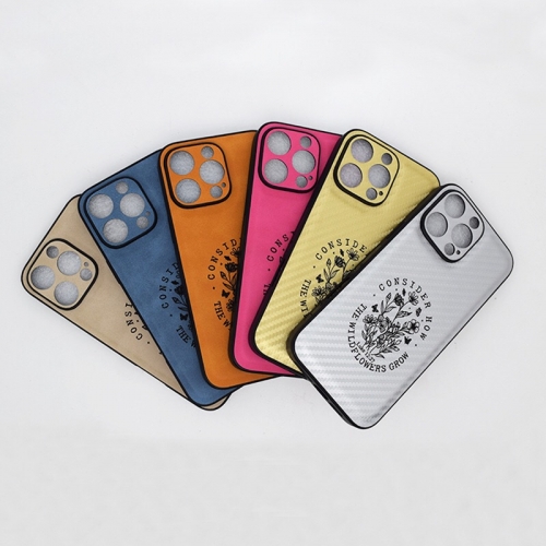 Laser Engraved Leather Phone Cases
