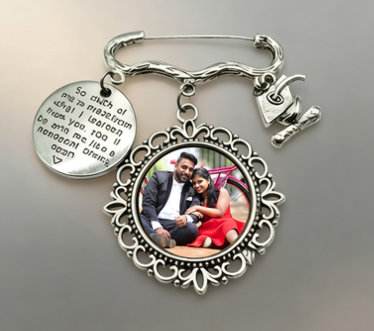 Graduation Sublimation Brooch BreastPin
