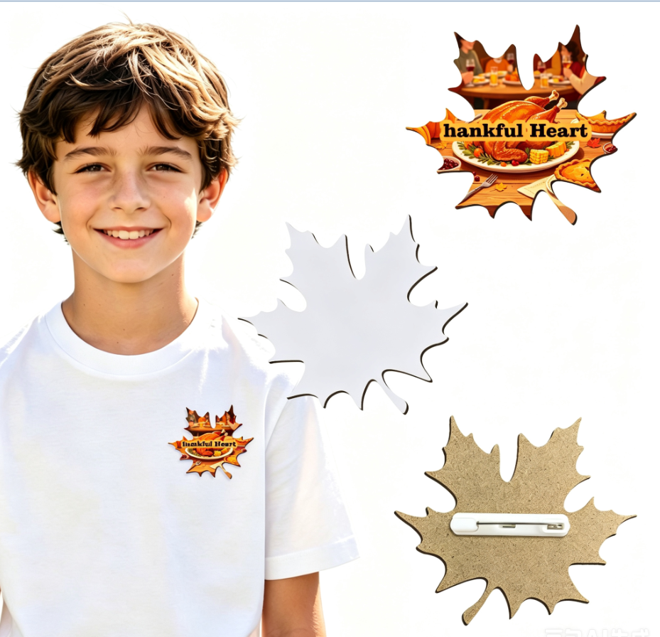 Easter Halloween Sublimation MDF Badges