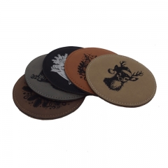 Laser Engraved Leather Coasters