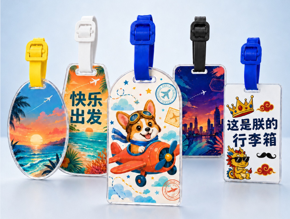 Sublimation Acrylic Luggage Tags