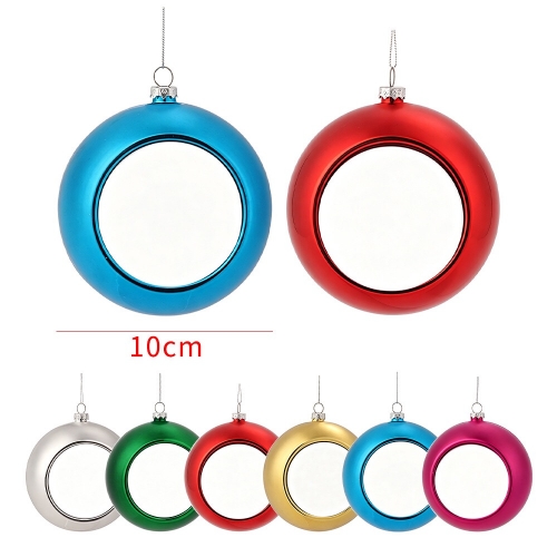 10cm Xmas Sublimation Christmas Ball Ornament