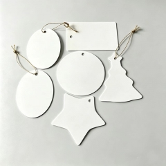 Sublimation PET Xmas Pendants Ornaments