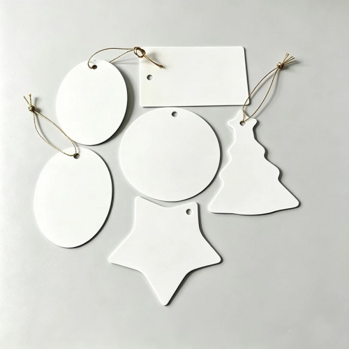 Sublimation PET Xmas Pendants Ornaments