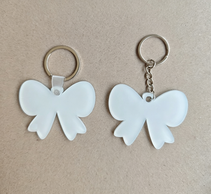 Sublimation Acrylic Bowknot Keyring