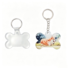 Sublimation Acrylic Bone Keychain