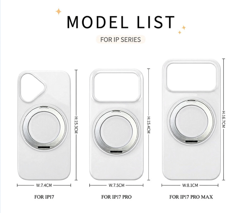 3D Sublimation Rotating Kickstand Film Phone Case with Magnetic Ring Stand