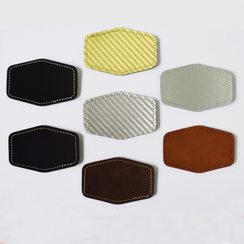 PU Leather Iron on Hat Patches