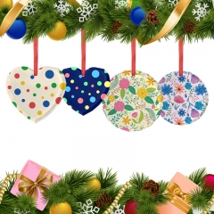 Sublimation Glass Xmas Ornaments