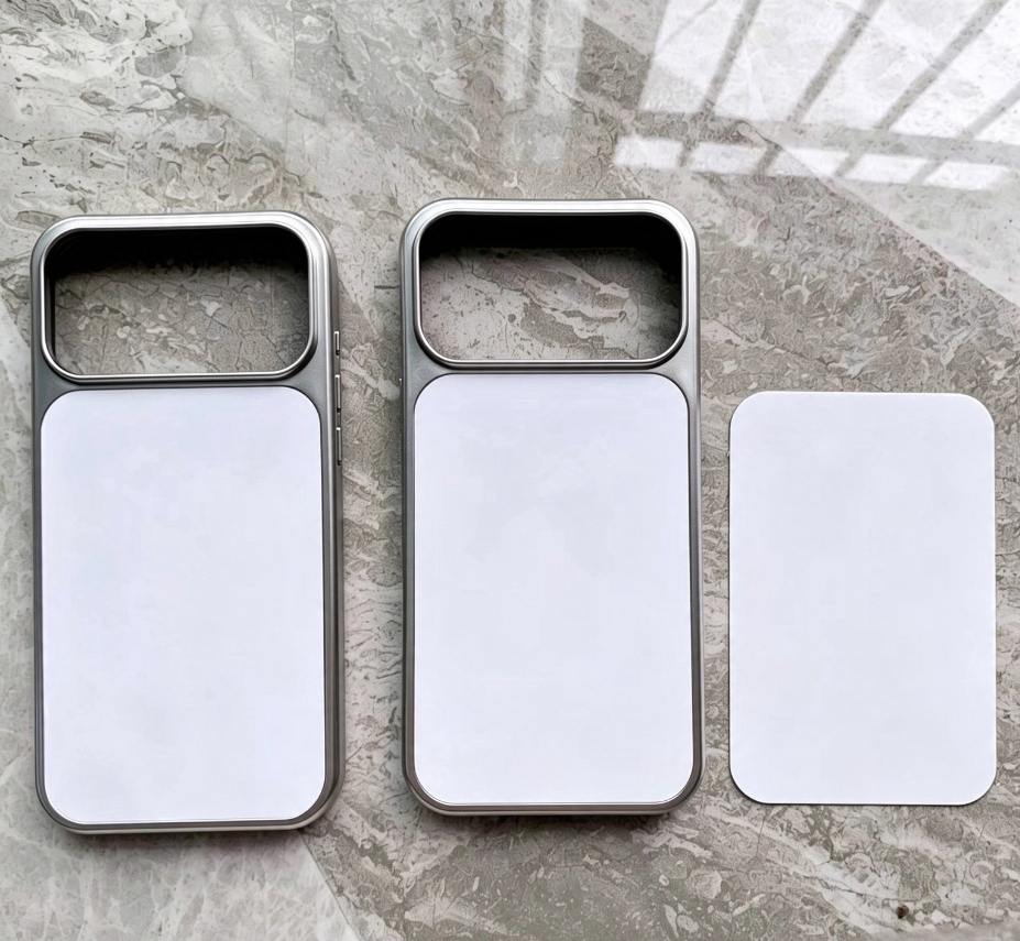 Sublimation Electroplated Phone Case with metal insert